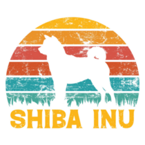 Shiba Inu Retro Sun Sticker
