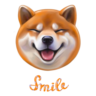 Shiba Inu Smile Sticker