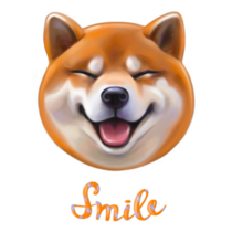 Shiba Inu Smile Sticker