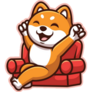 Shiba Inu Sofa Sticker