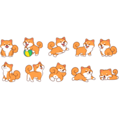 Shiba Inu Sticker Sheet