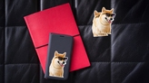Shiba Inu with Sunglasses and Necklace Puppy Sticker