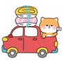Shiba Sushi Truck Sticker