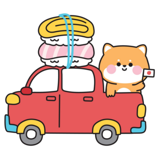 Shiba Sushi Truck Sticker