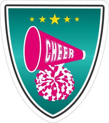 Shield Cheerleading Sticker