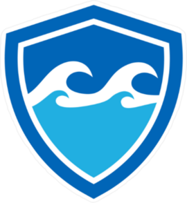Shield Ocean Icon Sticker