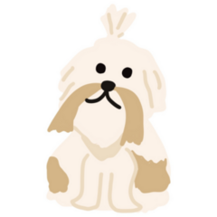 Shih Tzu Cartoon Sticker