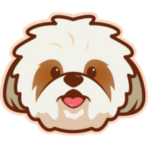 Shih Tzu Cute Face Sticker