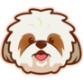 Shih Tzu Cute Face Sticker
