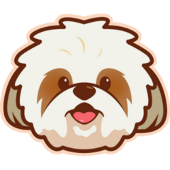 Shih Tzu Cute Face Sticker