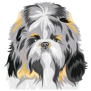 Shih Tzu Dog Face Sticker