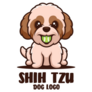 Shih Tzu Dog Logo Sticker