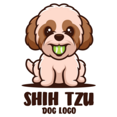 Shih Tzu Dog Logo Sticker
