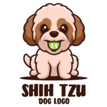 Shih Tzu Dog Logo Sticker