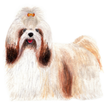 Shih Tzu Grooming Sticker