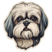 Shih Tzu Icon Sticker