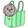 Shih Tzu In Bag Sticker