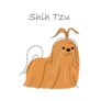 Shih Tzu Line Sticker