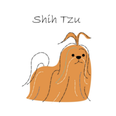 Shih Tzu Line Sticker