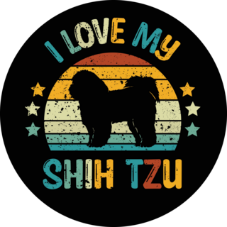 Shih Tzu Love My Sticker