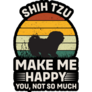Shih Tzu Make Me Happy Sticker