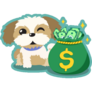 Shih Tzu Money Sticker
