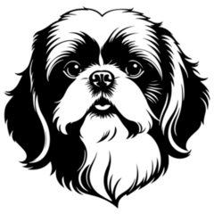 Shih Tzu Outline Sticker