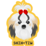 Shih Tzu Pop Art Sticker