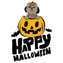 Shih Tzu Pumpkin Sticker