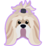 Shih Tzu Purple Sticker