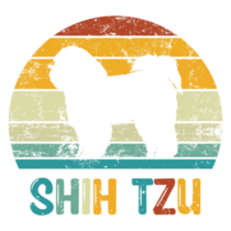 Shih Tzu Retro Sunset Sticker