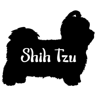 Shih Tzu Silhouette Sticker