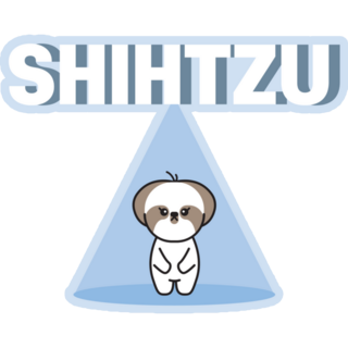 Shih Tzu Spotlight Sticker