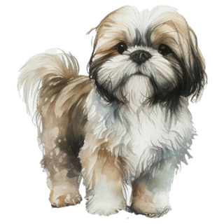 Shih Tzu Standing Sticker