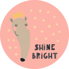 Shine Bright Cute Anteater Sticker