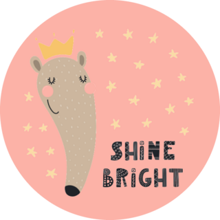 Shine Bright Cute Anteater Sticker