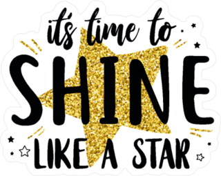 Shine Like a Star Sticker