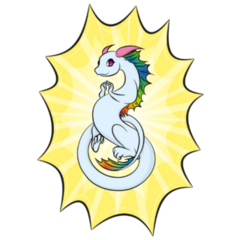 Shining Anime Dragon sticker