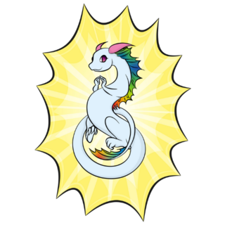 Shining Anime Dragon sticker