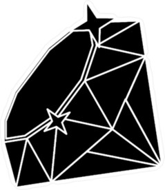 Shining Black Diamond Sticker