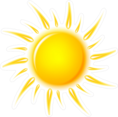Shining Sun Sticker