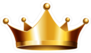 Shiny Gold Crown Sticker