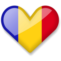 Shiny Heart Chad Flag Sticker