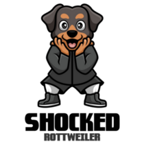 Shocked Rottweiler Sticker