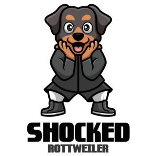 Shocked Rottweiler Sticker