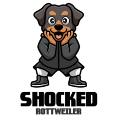 Shocked Rottweiler Sticker