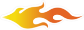 Shooting Flames Sticker