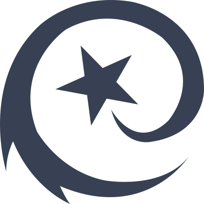 Shooting Star In A Circle Sticker