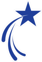 Shooting Star Logo Sticker