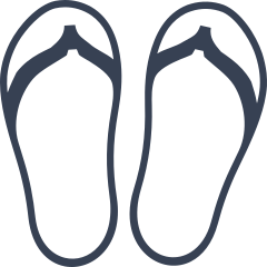 Short Flip Flops Sticker